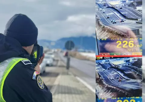 Un tânăr de 18 ani, care avea permis doar de două luni, a fost oprit de polițiști cu 226 km/h: „Unii ar spune că a avut ghinion”
