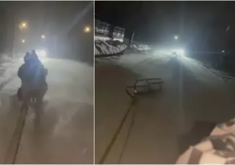 Două adolescente, călcate de o mașină după ce au căzut din sania trasă pe șosea de un alt autoturism. Reacția șoferului ridică semne de întrebare polițiștilor