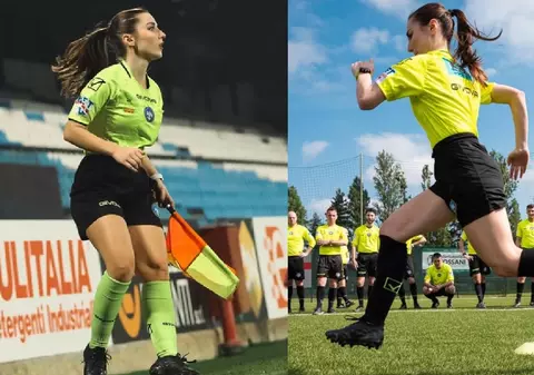 Arbitra de serie D care atrage tot mai mulți suporteri pe stadioane și are 100.000 de urmăritori pe Instagram