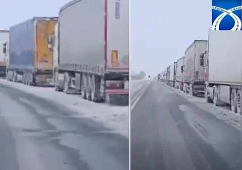 Cod galben de ninsori și viscol: traficul rutier este blocat spre Podul Prieteniei și șapte localități au rămas fără curent