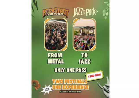 De la rock la jazz: Rockstadt Extreme Fest și Jazz in the Park, două lumi muzicale, un singur abonament. 