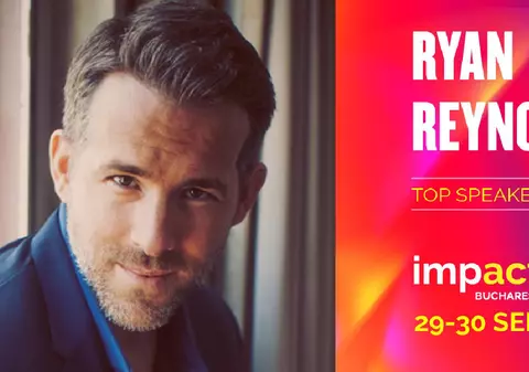 Ryan Reynolds vine la IMPACT Bucharest 2026, unde este speaker de top