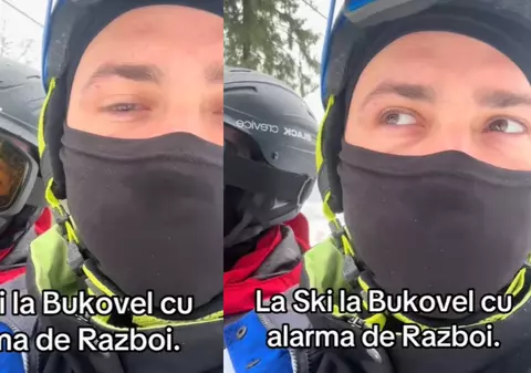 Doi români s-au dus în vacanță la schi în Ucraina și au început să audă alarma de război când erau în telescaun: „Nici nu e război acolo”