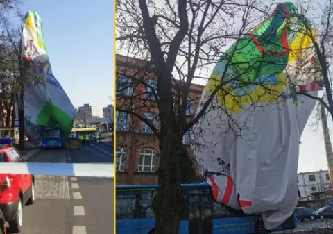 Un balon cu aer cald a căzut peste un bloc, o femeie a murit și doi oameni au fost răniți, în Polonia | VIDEO