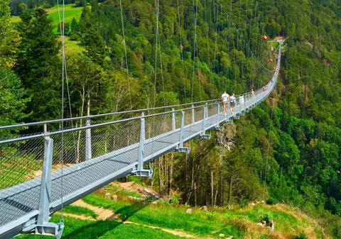 Un sat din România primește 6 milioane de euro pentru un pod pietonal suspendat la 200 de metri înălțime. Va avea peste 600 de metri lungime