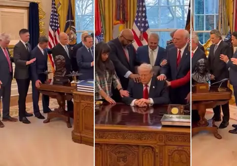 „Am crezut că e o memă”. Cum decurge o rugăciune pentru președintele SUA în Biroul Oval