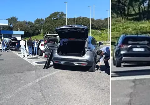 Aproape 100 de șoferi au făcut pană după ce au trecut cu mașina peste aceeași crăpătură de pe o șosea din Italia