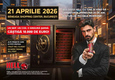 HELL sărbătorește 20 de ani, cu Michele Morrone, la evenimentul aniversar din București