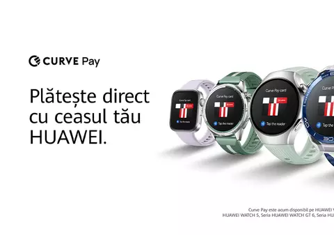 HUAWEI anunță introducerea serviciului Curve Pay Contactless în peste 30 de piețe europene