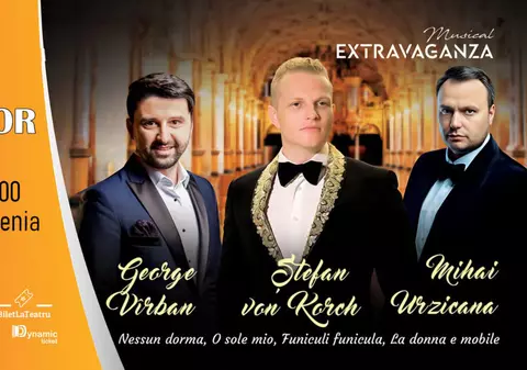 DUELUL TENORILOR – eveniment în premieră cu tenorul ŞTEFAN von KORCH şi invitaţii va avea loc pe 27 Aprilie la Filarmonica Oltenia - Craiova