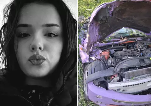 Ea este Erika, tânăra moartă în mașina decapotabilă distrusă de prietena ei în accidentul de la Prundu, în Giurgiu