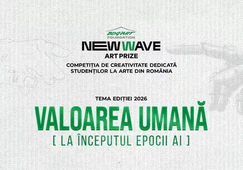 Fundaţia Bog’Art oferă premii de 10.000 de euro la NEW WAVE Art Prize, ediția 2026. Inteligenţa artificială, temă de concurs pentru studenţii la arte