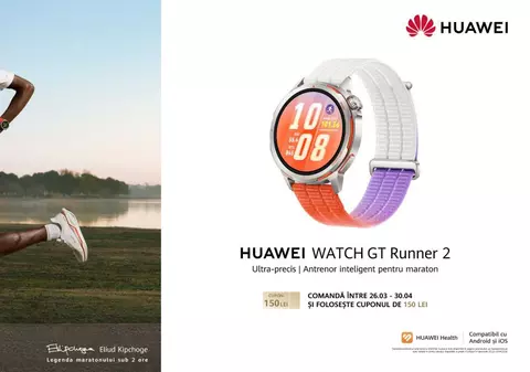 Noul HUAWEI WATCH GT Runner 2, la încheietura „celui mai rapid om din România”: „Când vezi cifrele din spatele efortului înțelegi mai bine cum funcționează corpul”