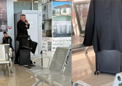Ministrul Florin Barbu se afișează cu o valiză Louis Vuitton de mii de euro: „Eu un cadou. Nu cunosc marca, nu știu cât costă”