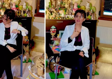 Imagini cu casa Minodorei decorată de Paște. Artista a fost atentă la fiecare detaliu