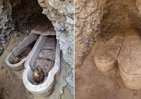 Un mormânt roman vechi de cel puțin 1600 de ani a fost descoperit în Egipt. Una dintre mumii a fost îngropată cu un papirus pe care era scrisă Iliada lui Homer