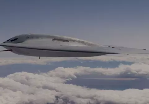 Prima imagine cu bombardierul nuclear B-21 Raider în zbor. „Arma viitorului” menită să asigure supremația SUA în fața Chinei