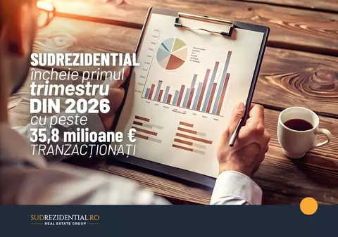 SudRezidential încheie primul trimestru din 2026 cu peste 35,8 milioane € tranzacționați