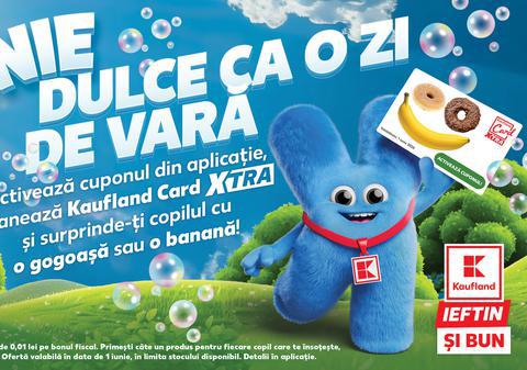 Kaufland celebrează Ziua Copilului cu surprize dulci la doar 1 ban prin Kaufland Card XTRA și reduceri de până la 50% la jucării