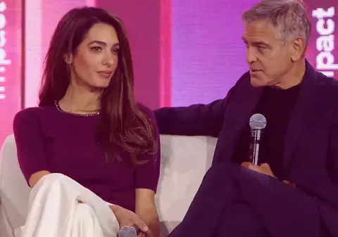 George Clooney a apărut brusc pe scenă în timpul discursului soției sale, Amal, la Impact 2026, de la Poznan