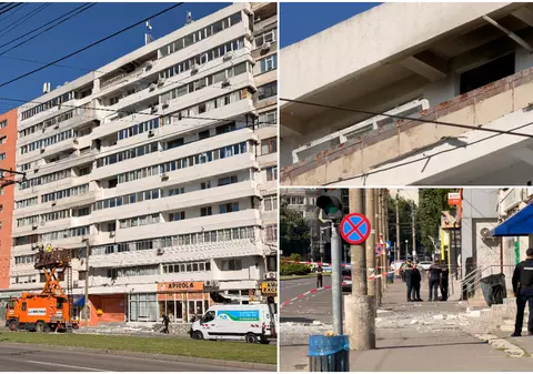 Filmul complet al exploziei din Galați, după ce o dronă a lovit un bloc de apartamente