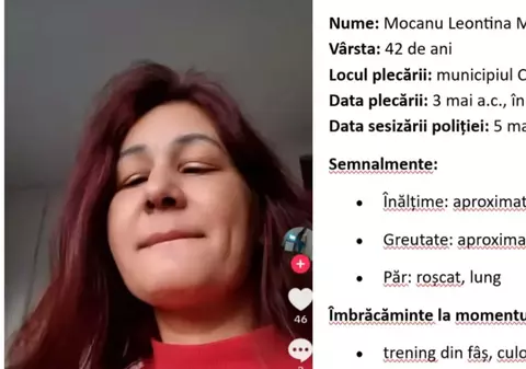 Mirela, o femeie de 42 de ani din Cluj, a dispărut fără urmă după ce a plecat de acasă. Familia o caută disperată: „Sunați la 112”