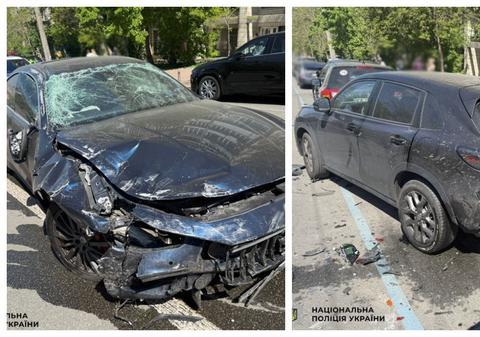 Șoferul beat al unui Maserati fuge de polițiști, lovește 3 mașini și este prins după o urmărire ca-n filme, la Kiev | VIDEO