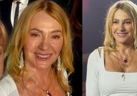 Cum a apărut Nadia Comăneci la evenimentul organizat în onoarea sa. A fost singura îmbrăcată în alb și a avut o geantă cu steagul României