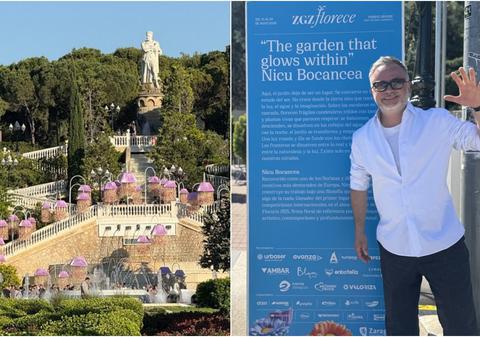Un român a cucerit Spania cu arta sa florală. Ce a reușit să facă în Zaragoza: „Mi-am dorit să creez spectacol”