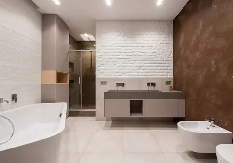 Inspirație de baie modernă pentru cei care iubesc stilul minimalist