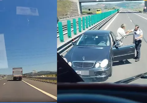 Unui șofer de 62 de ani, care a circulat pe contrasens pe autostrada A1, între Deva și Sebeș, i s-a făcut rău după ce a primit amenda de la polițiști