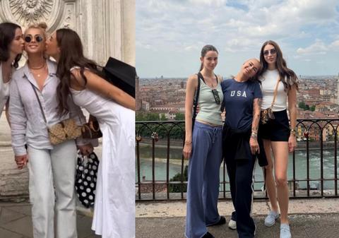 Anamaria Prodan, vacanță în Italia cu fiicele și iubiții acestora. Cu ce se ocupă Sarah și Rebecca Dumitrescu