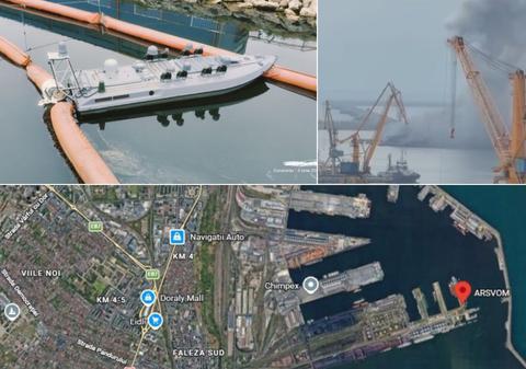 "Adăpostiți-vă în beciuri!". Mesaj RO-Alert trimis în Constanța după ce o dronă maritimă a explodat în port