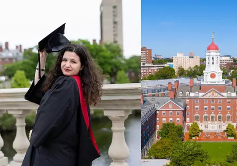 Daria Hărăbor, românca din Galați care a absolvit universitatea Harvard din SUA: „Dorința de a veni acasă parcă se stinge”