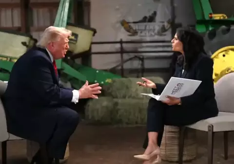 Donald Trump a făcut-o „proastă” pe jurnalista Kristin Welker, s-a ridicat și a plecat de la interviu. Ce l-a deranjat pe președintele american