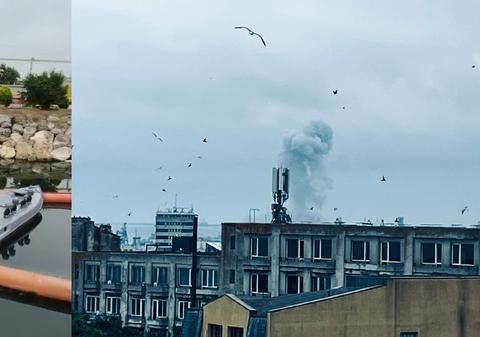 Drona care a explodat ar fi de provenienţă ucraineană, spune prefectul de Constanța. Explozia a afectat o hală ARSVOM și nava Hercules