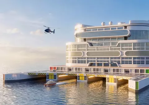 Orașul plutitor de 13 miliarde de euro care poate găzdui 80.000 de oameni și nu va opri niciodată într-un port | VIDEO