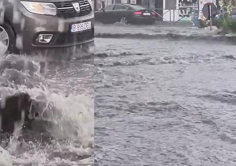 Furtuna a făcut ravagii în Pantelimon, județul Ilfov: A plouat în ultimele zile cât pentru 2 luni