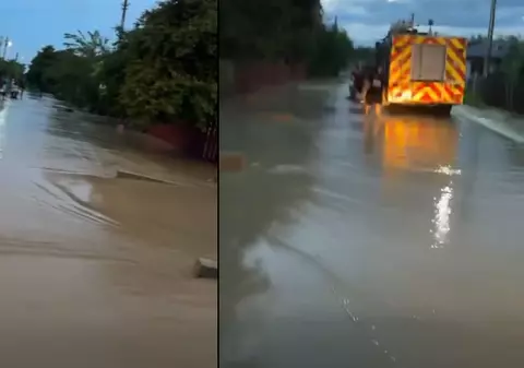 Inundații în Vrancea: 80 de persoane, dintre care 20 de copii, s-au autoevacuat după ce râul Slimnic a ieșit din matcă