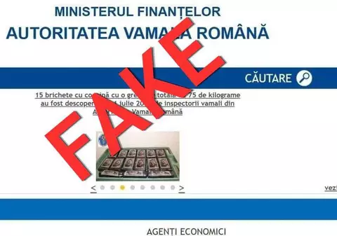 Autoritatea Vamală Română anunță că nu a confiscat cocaină cu chipul lui Volodimir Zelenski