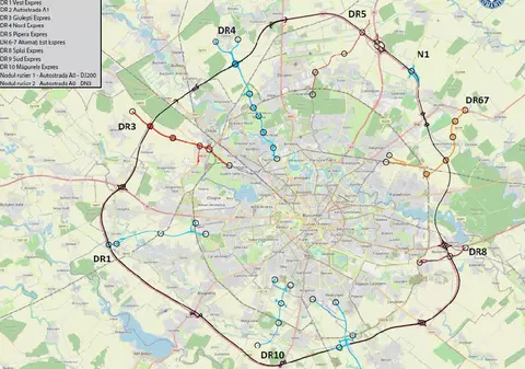 Când începe construcția primului drum radial din București: Vest Expres, proiectul care va prelungi Bulevardul Timișoara până la Autostrada A0