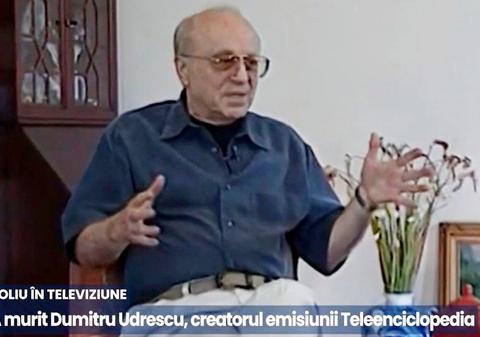 Dumitru Udrescu a murit. El a creat Teleenciclopedia, la TVR, cea mai longevivă emisiune din România