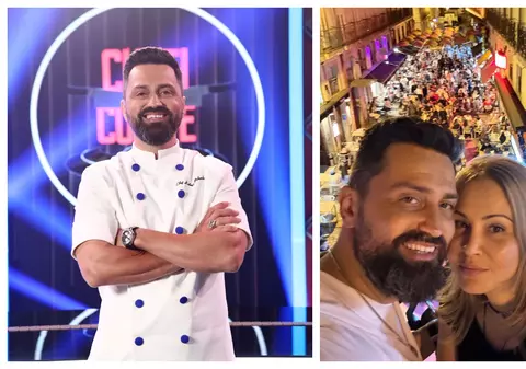 Imagine rară cu chef Orlando Zaharia din ziua nunții cu Mădălina. Au trecut 22 de ani de ani de atunci. „La bine și la greu”