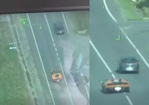 Un șofer cu Lamborghini din Cluj a fost filmat din elicopter pe DN1, a primit o amendă de 3.892,50 lei și a rămas fără permis pentru 180 de zile