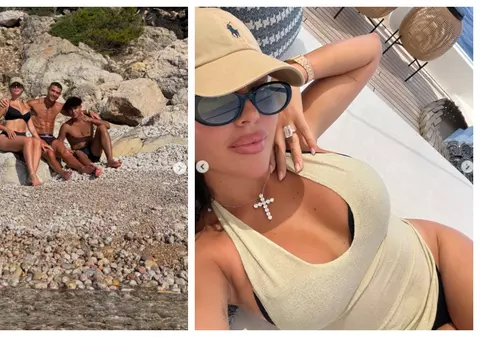 Imagini rare cu Georgina Rodriguez în costum de baie. Cum le-a răspuns partenera lui Cristiano Ronaldo, celor care au criticat-o pentru felul în care arată