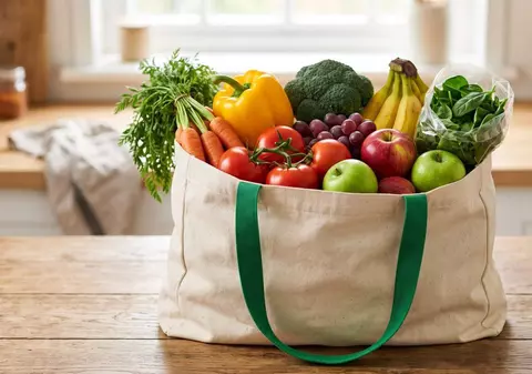 Punga antirisipă de 5 lei de la Lidl conține 2 kilograme de fructe și/sau legume