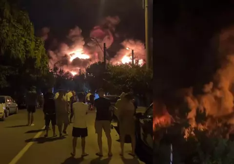 Incendiu puternic la o hală în Sectorul 1 din București. Pompierii au intervenit cu peste 20 de autospeciale și a fost emis mesaj RO-Alert