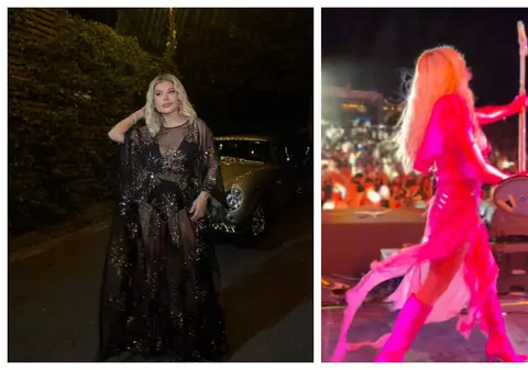 Imagini cu Loredana Groza pe scena de la Bacău. Artista și-a etalat ținuta sumară la festivalul Young Island