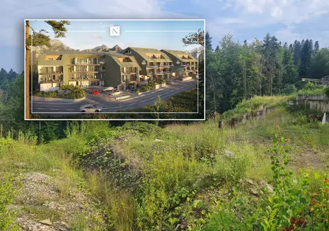 Proiectul Nordis Sinaia, unde un apartament era vândut cu peste 470.000 de euro, a rămas doar o groapă abandonată printre buruieni. Ce spun autoritățile din oraș