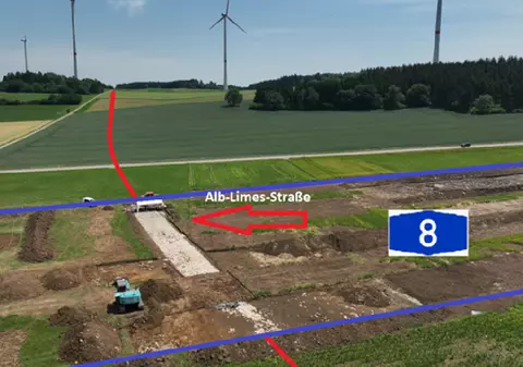 O rută romană a fost descoperită în timpul lucrărilor la o autostradă din Germania: „Drumul Alblimes” e vechi de 2.000 de ani